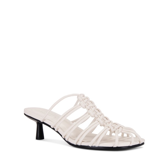 SIMKHAI Braided Mid Heel in Ivory - Picture 1 of 4